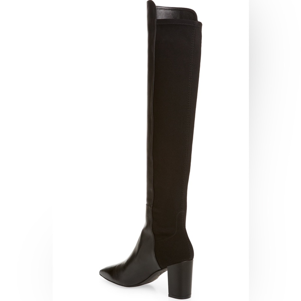 STUART WEITZMAN‎  LINSI OVER THE KNEE BOOT IN BLACK OFF SIZE L-10 R-9.5 - Picture 5 of 11